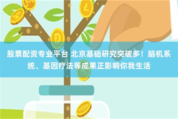 股票配资专业平台 北京基础研究突破多！脑机系统、基因疗法等成果正影响你我生活