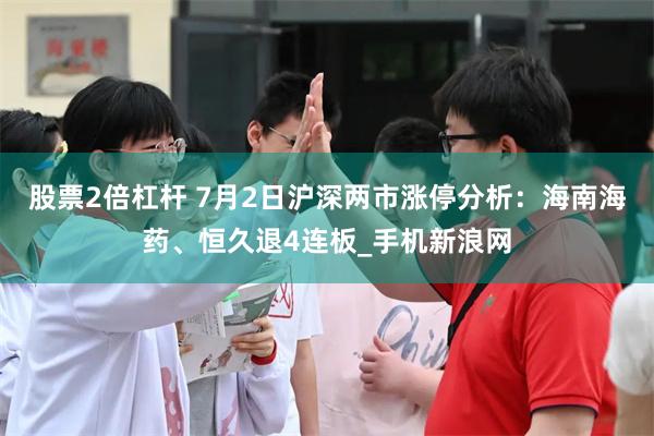 股票2倍杠杆 7月2日沪深两市涨停分析：海南海药、恒久退4连板_手机新浪网