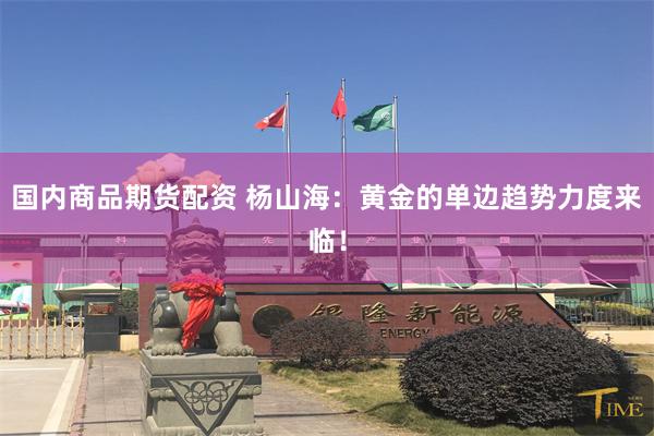 国内商品期货配资 杨山海：黄金的单边趋势力度来临！